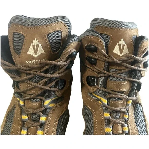 VASQUE Breeze GoreTex Mens 13M Hiking BootsBrown Leather Nubuck Vibram 7462